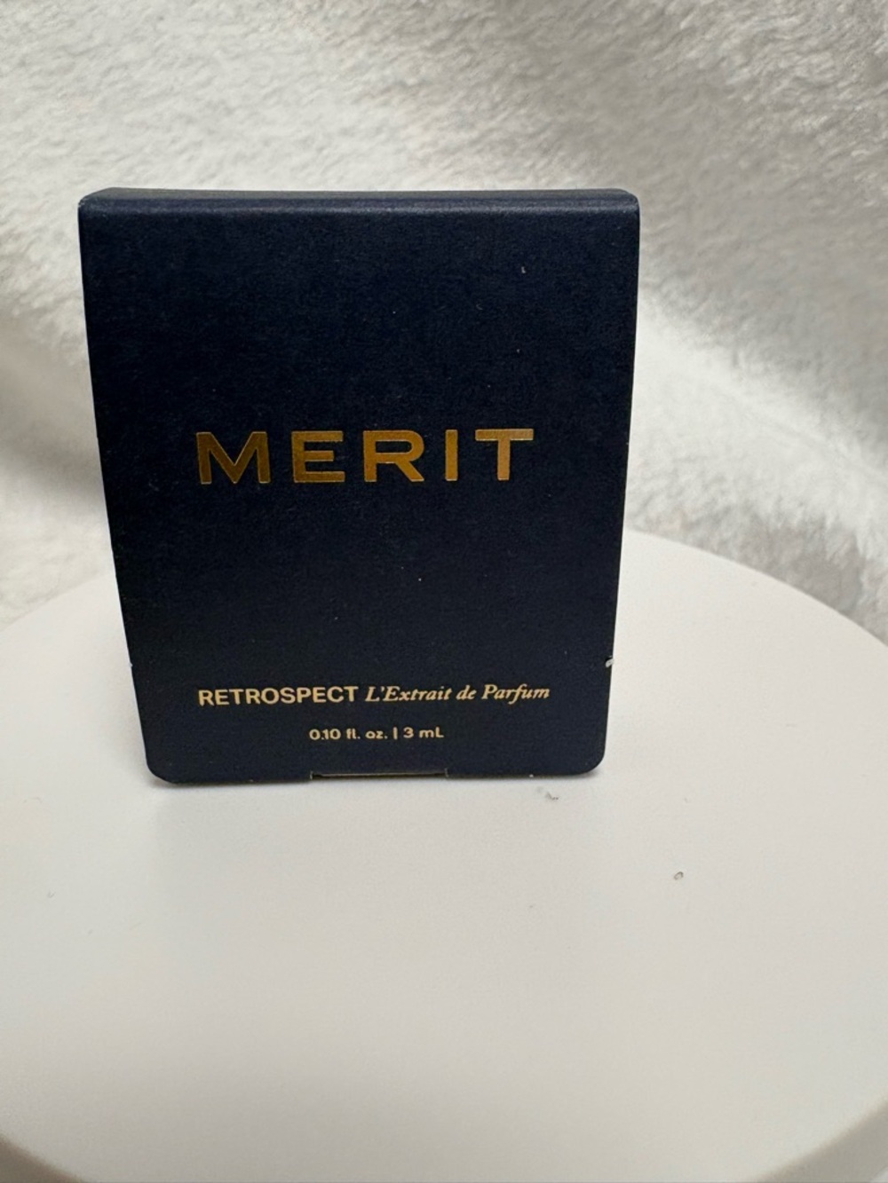 NEW MERIT RETROSPECT L'EXTRAIT DE PARFUM TRAVEL SIZE 3 ML/0.10 FL.OZ NIB
